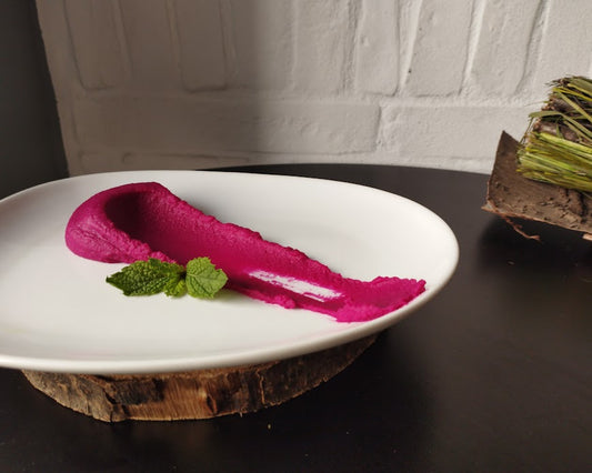 Hummus de Feijão com Beterraba
